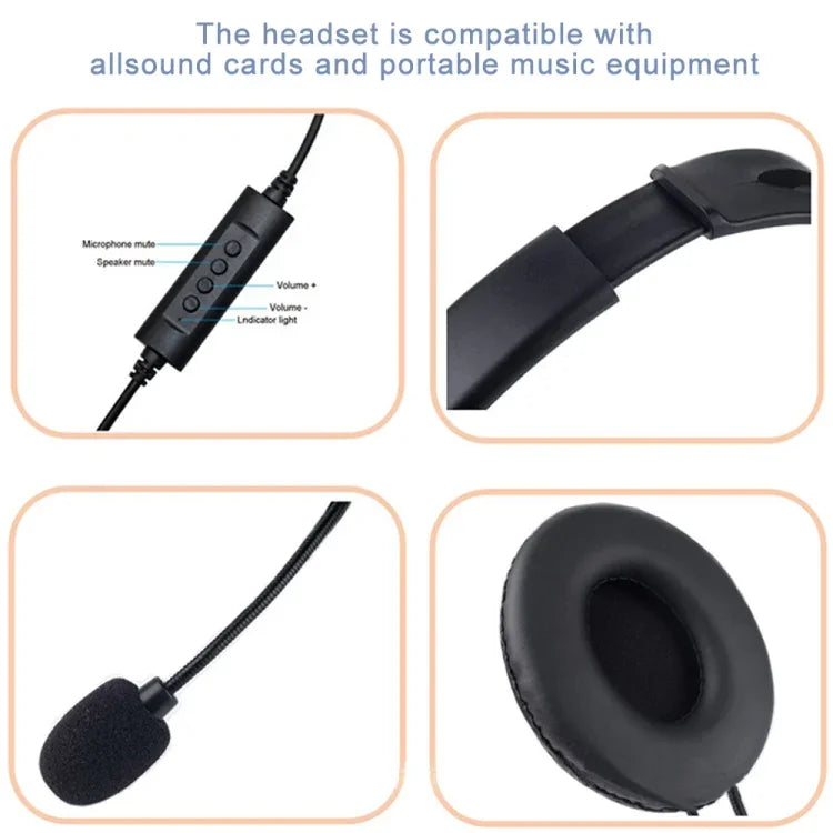 Auscultadores com Fios e Microfone para Cabeça, Estilo:, GAE-440 A, GAE-440 B, GAE-109