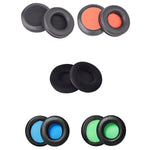 2 PCS Almofadas de Espuma para Auscultadores para Razer Kraken 7.1 V1 Pro, Preto+Rede Preta, Preto+Rede Laranja, Preto Flanela, Preto+Rede Azul, Preto+Rede Verde
