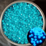 Pedra Rombóide Luminosa de Resina para Paisagem de Aquário de Jardim, Cor Mista, Azul, Ciano, Verde, Branco, Roxo, Amarelo, Vermelho