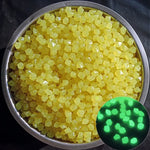 Pedra Rombóide Luminosa de Resina para Paisagem de Aquário de Jardim, Cor Mista, Azul, Ciano, Verde, Branco, Roxo, Amarelo, Vermelho