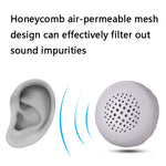 2 PCS Almofadas Honeycomb para Auscultadores Jabra Evolve 20se / 30II / 40 / 65+ / 75+, Preto, Cinzento
