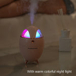 Y18 Mini USB Bedroom Spray Bright Night Lamp Humidifier, White, Pink, Black, Deep Wood Grain, Light Wooden Grain