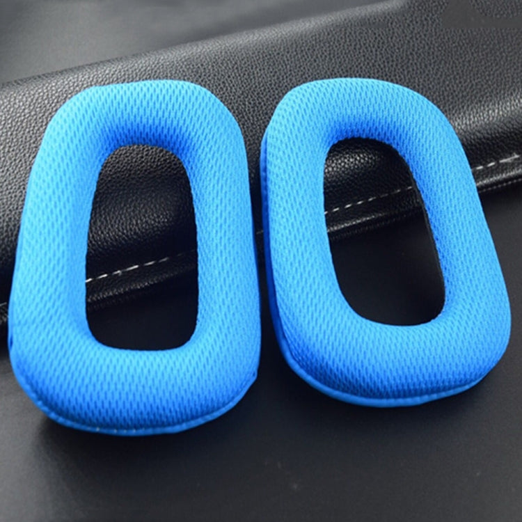 2 PCS Almofadas de Espuma para Auscultadores Logitech G35 / G930 / G430 / F450, Preto, Azul, Preto+Vermelho