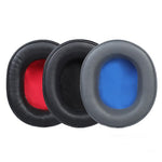 2 PCS Almofadas de Pele Proteica para Auscultadores Audio-Technica ATH-WS660BT, Preto, Preto+Vermelho, Cinzento+Azul