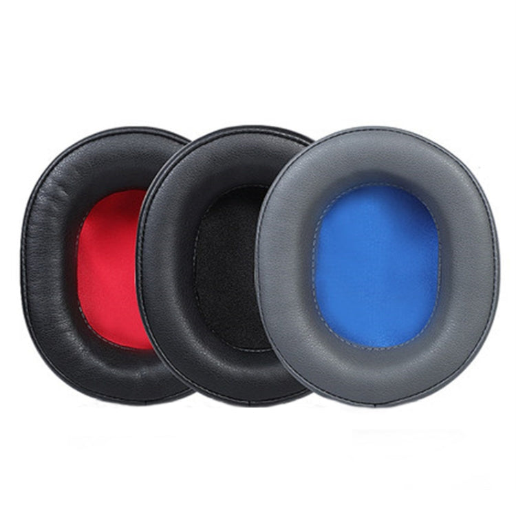 2 PCS Almofadas de Pele Proteica para Auscultadores Audio-Technica ATH-WS660BT, Preto, Preto+Vermelho, Cinzento+Azul