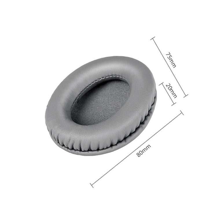 2 PCS Almofadas de Pele Proteica para Auscultadores Audio-Technica ATH-SR30BT, Pele Proteica Preta