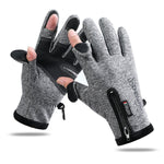 Luvas Quentes para Desporto ao Ar Livre, Sem Dedos, para Ciclismo e Pesca, Compatíveis com Ecrã Tátil, M, L, XL, XXL