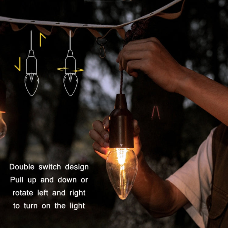 Luz Noturna de Ambiente para Tenda de Campismo com Interruptor de Puxar, Estilo:, Circular Cone