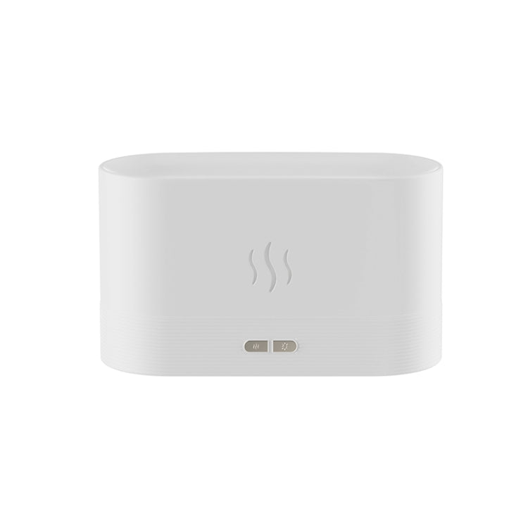 Difusor de Aroma Flame com Luz Noturna e Humidificador, Monocromático (Branco), Monocromático (Preto)