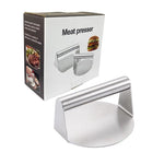 Stainless Steel Hamburger Manual Meat Press, Specification: Circular, Circular, Square