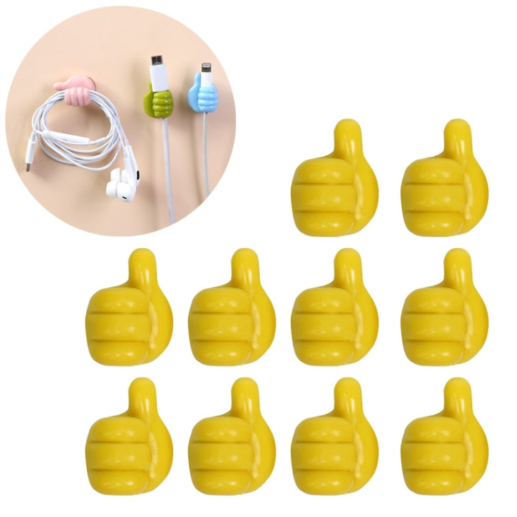 10 PCS Clipe Organizador de Cabos Prático para Uso Doméstico