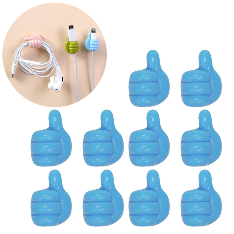 10 PCS Clipe Organizador de Cabos Prático para Uso Doméstico