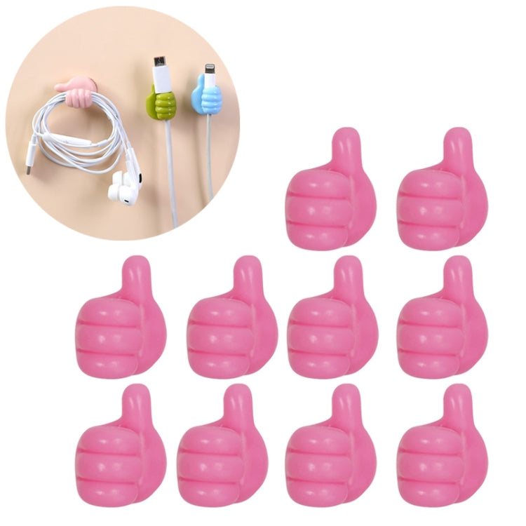 10 PCS Clipe Organizador de Cabos Prático para Uso Doméstico