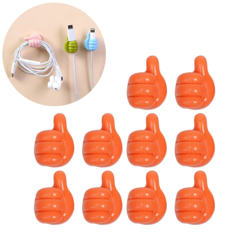 10 PCS Clipe Organizador de Cabos Prático para Uso Doméstico