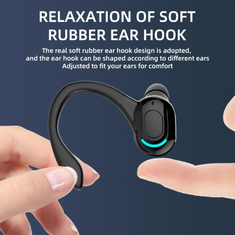 Auricular Desportivo Estéreo Sem Fios Bluetooth 5.1 F8, Auricular Único (Preto), Auricular Único (Branco), Auricular Único (Preto+Vermelho), Auricular Único (Preto+Azul), Auricular Único (Preto+Verde)