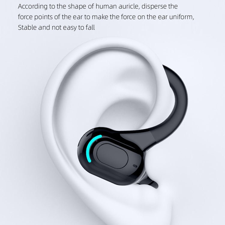 Auricular Desportivo Estéreo Sem Fios Bluetooth 5.1 F8, Auricular Único (Preto), Auricular Único (Branco), Auricular Único (Preto+Vermelho), Auricular Único (Preto+Azul), Auricular Único (Preto+Verde)