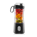 Copo de Sumos Elétrico com 6 Lâminas para Frutas, Preto, Branco, Amarelo, Roxo, Verde, Azul, Azul Escuro, Vermelho Rosa