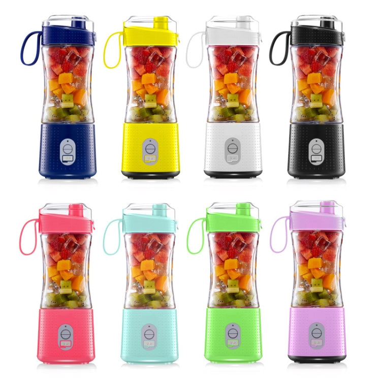 Copo de Sumos Elétrico com 6 Lâminas para Frutas, Preto, Branco, Amarelo, Roxo, Verde, Azul, Azul Escuro, Vermelho Rosa
