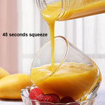 Copo de Sumos Elétrico com 6 Lâminas para Frutas, Preto, Branco, Amarelo, Roxo, Verde, Azul, Azul Escuro, Vermelho Rosa