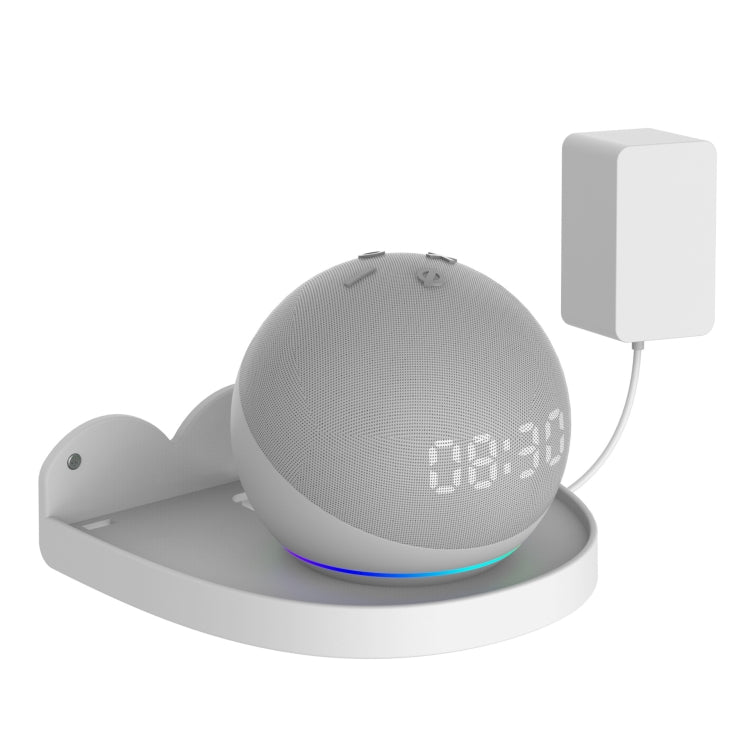 2 Peças Suporte de Parede para Amazon Echo Dot 4, Branco, Preto