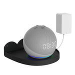 2 Peças Suporte de Parede para Amazon Echo Dot 4, Branco, Preto