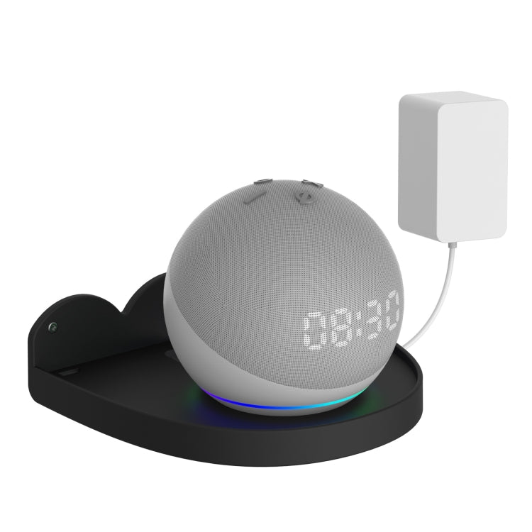2 Peças Suporte de Parede para Amazon Echo Dot 4, Branco, Preto