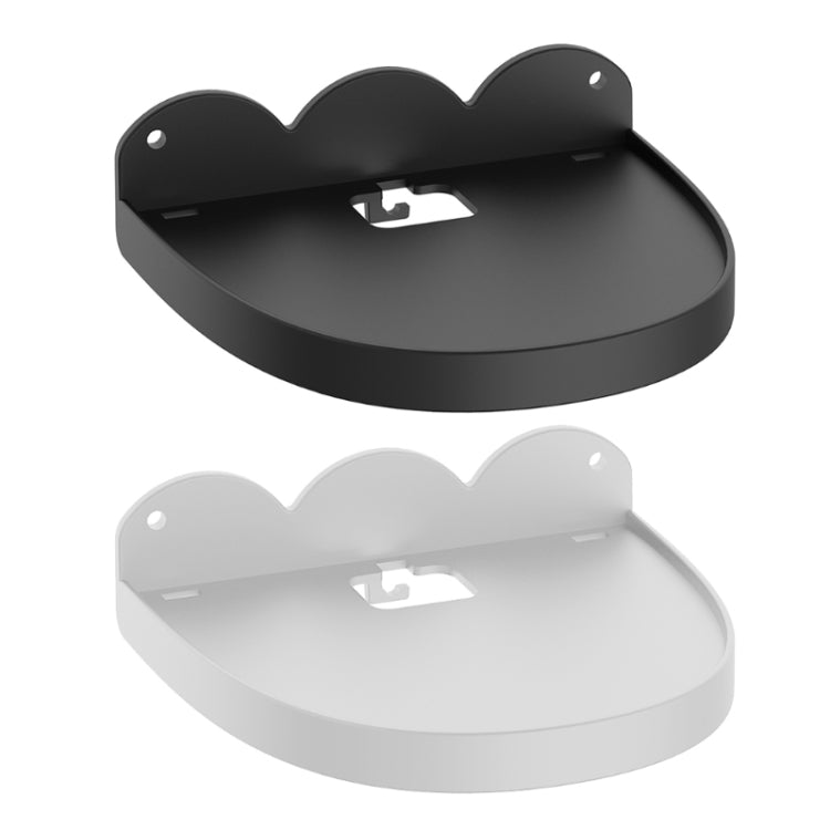 2 Peças Suporte de Parede para Amazon Echo Dot 4, Branco, Preto