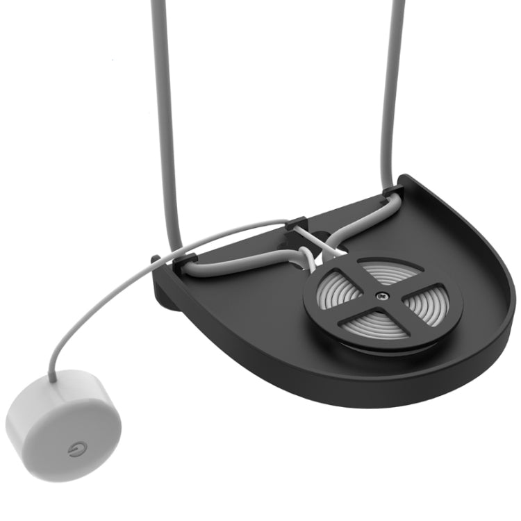 2 Peças Suporte de Parede para Amazon Echo Dot 4, Branco, Preto