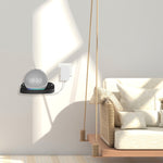 2 Peças Suporte de Parede para Amazon Echo Dot 4, Branco, Preto