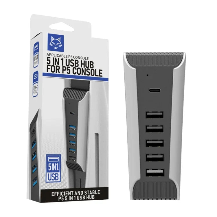 Hub USB 5 em 1 para Consola PS5, Para PS5 5 em 1