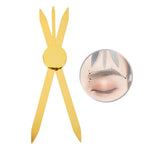 Régua de Medição para Sobrancelhas com Posicionamento de Três Pontos para Tatuagem, Prateado, Dourado, Preto