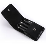 Conjunto de Aparador de Sobrancelhas 6 em 1 em Aço Inoxidável, Preto, Colorido