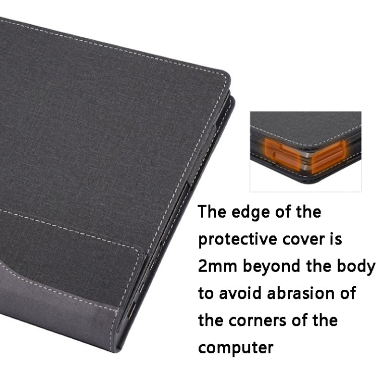 Capa para Portátil em Pele PU, Para HP Spectre X360 13-AW 13,3, Para HP Spectre X360 15-EB 15,6