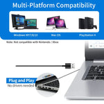 MI520 Microfone Condensador de Pescoço de Ganso para Computador de Secretária, Versão USB com Luz RGB Respiratória