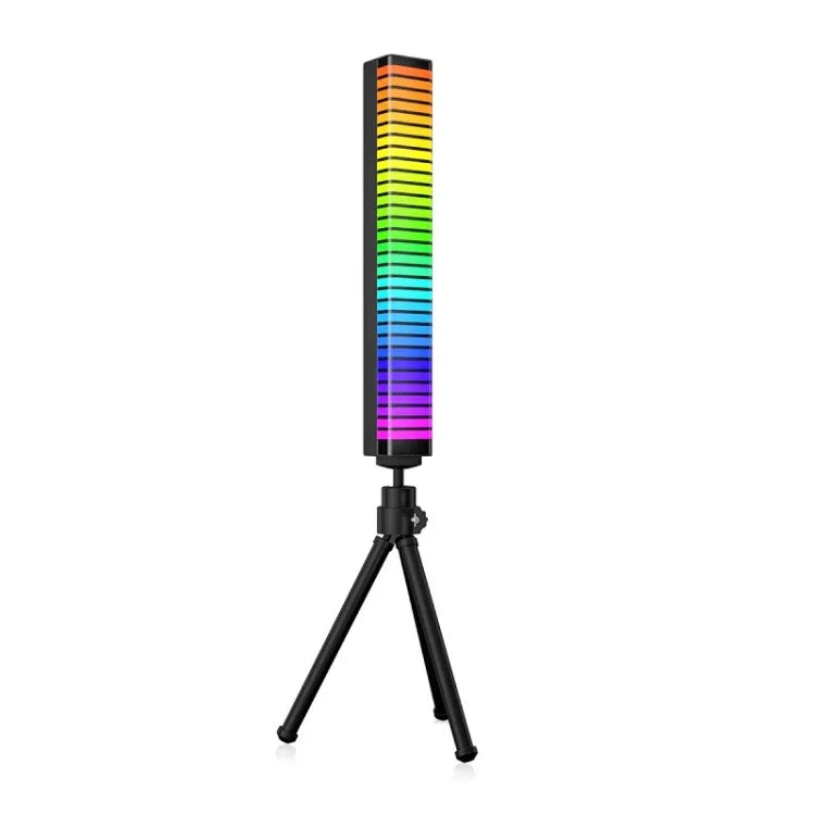 Luz de Ambiente 3D Pickup Lâmpada de Ritmo Musical de Secretária, Plug USB, Carregamento USB