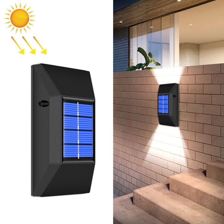 Luz de Parede Solar Decorativa Impermeável para Exterior, Especificações:, 6 LEDs Luz Branca, 6 LEDs Luz Quente