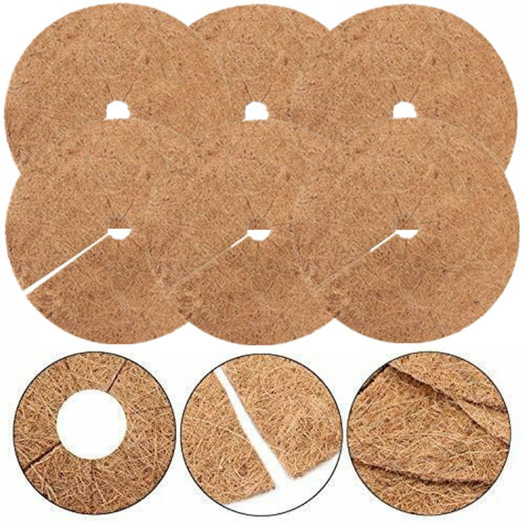 Conjunto de 6 tapetes planos para vaso de flores com proteção antifreeze para raízes de plantas, palmeira de coco, Tamanho:, 20cm, 30cm