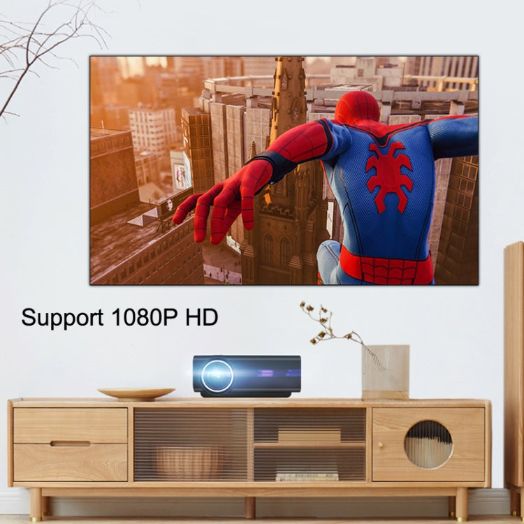 Projetor LED Pequeno HD 1080P YG530 para Casa, Ficha EUA, Ficha UE, Ficha Reino Unido, Ficha AU