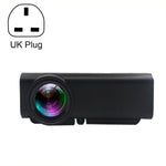 Projetor LED Pequeno HD 1080P YG530 para Casa, Ficha EUA, Ficha UE, Ficha Reino Unido, Ficha AU