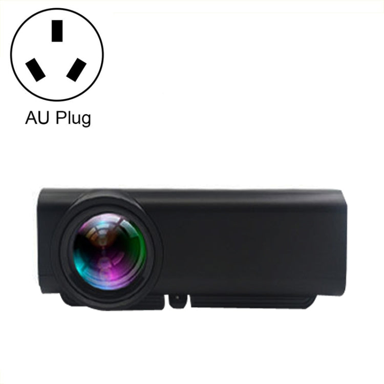 Projetor LED Pequeno HD 1080P YG530 para Casa, Ficha EUA, Ficha UE, Ficha Reino Unido, Ficha AU