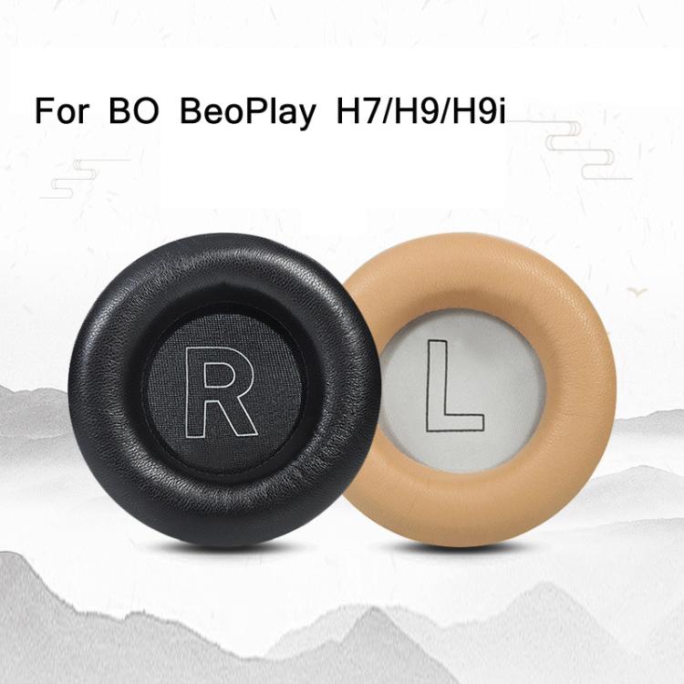 2pcs Almofadas de Espuma em Pele Genuína para B&O BeoPlay H7 / H9 / H9i, H7 / H9 / H9i (Preto), H7 / H9 / H9i (Damasco)