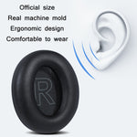 2pcs Capa de Espuma em Pele Proteica para Auriculares Anker Soundcore Life, Q10 (Preto), Q10 (Preto+Vermelho), Q10 (Azul+Laranja), Q20 (Preto), Q30 (Preto), Q30 (Azul Escuro), Q30 (Rosa Claro), Q35 (Preto), Q35 (Azul Escuro), Para Anker Soundcore Life Q35