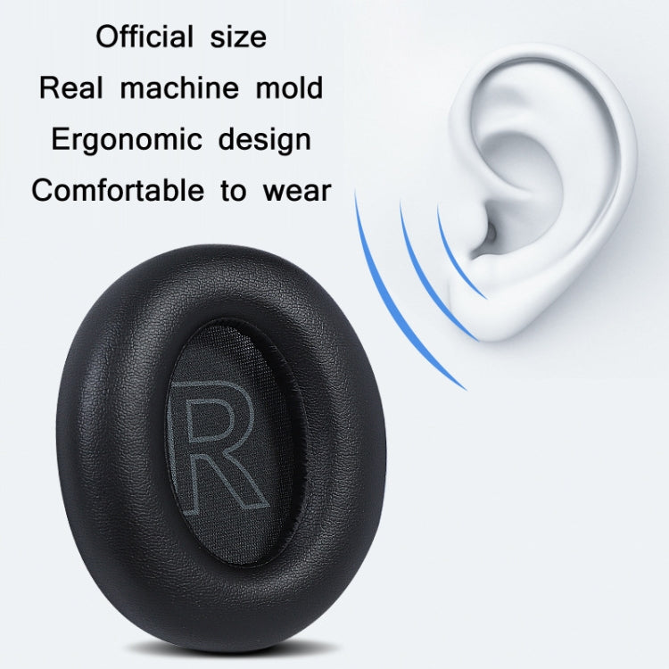 2pcs Capa de Espuma em Pele Proteica para Auriculares Anker Soundcore Life, Q10 (Preto), Q10 (Preto+Vermelho), Q10 (Azul+Laranja), Q20 (Preto), Q30 (Preto), Q30 (Azul Escuro), Q30 (Rosa Claro), Q35 (Preto), Q35 (Azul Escuro), Para Anker Soundcore Life Q35