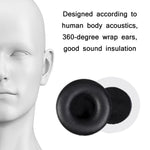 2pcs Capa de Espuma em Pele Proteica para Auriculares Beyerdynamic T51P/T50P/T51I