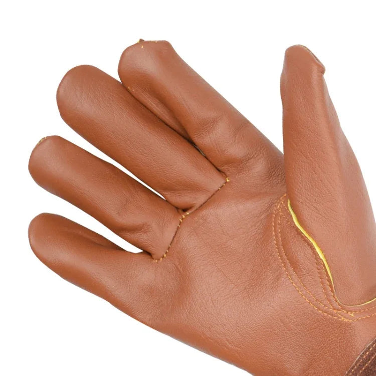 1 Par de Luvas de Couro Resistentes a Cortes para Jardim Floral, Tamanho: S, M, L, XL