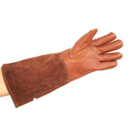 1 Par de Luvas de Couro Resistentes a Cortes para Jardim Floral, Tamanho: S, M, L, XL