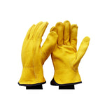 1 Par de Luvas de Jardinagem JJ-1011 em Pele de Vaca Resistente para Uso ao Ar Livre, Tamanho:, M, L, XL