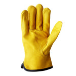 1 Par de Luvas de Jardinagem JJ-1011 em Pele de Vaca Resistente para Uso ao Ar Livre, Tamanho:, M, L, XL