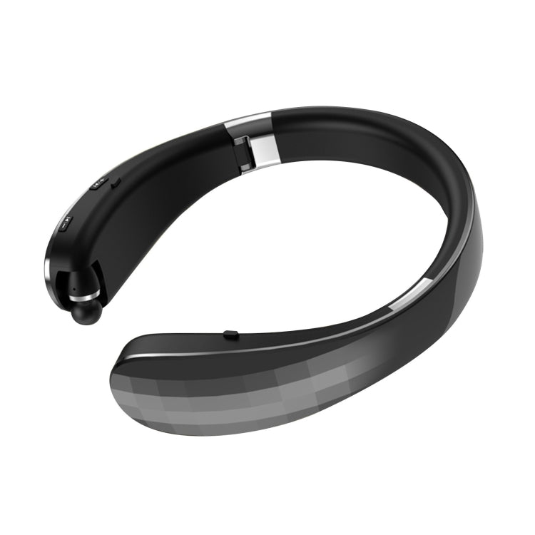 Auricular Bluetooth Dobrável Telescópico para Pescoço, Preto, Branco