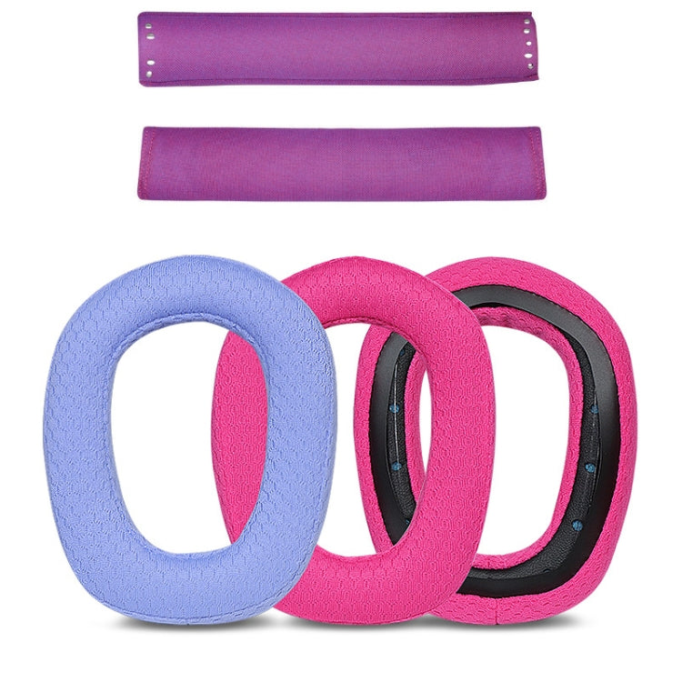 2pcs Almofadas de Espuma para Apoio de Cabeça Logitech G435, Almofadas Vermelho Rosa, Almofadas Azuis, Arco Preto, Arco Roxo, Arco Azul